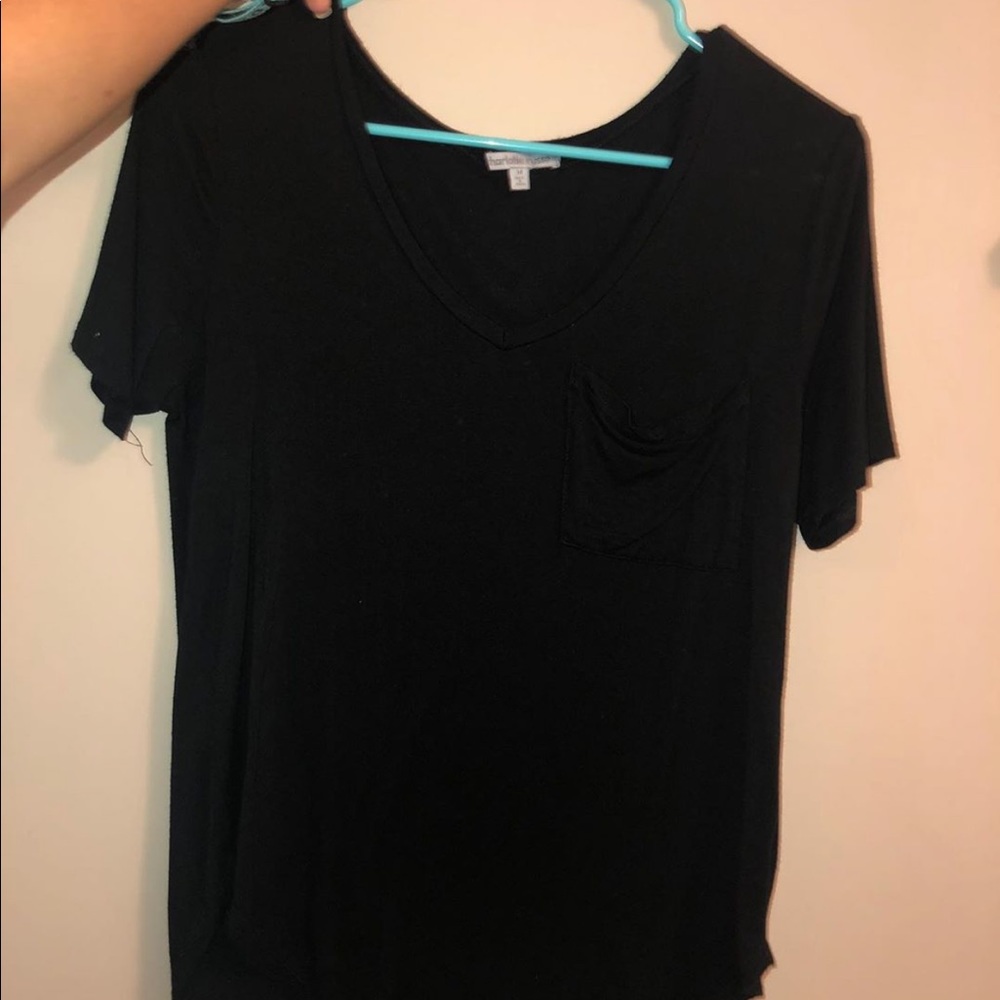 Black V-Neck T shirt